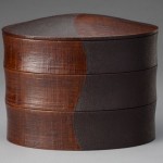 2015 漆塗分楕円重箱　7x30
