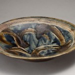 2011 呉須指描大皿　１１×５８×５８