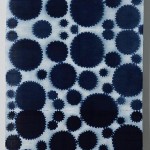 2010 藍夾絞布　395×107