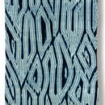 2015 藍染絞布「柏翁」　３８０×８５