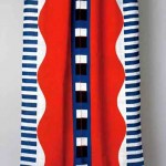 2003 型染布・無限暦 (部分)　120×300