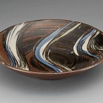 2008 刷毛目呉須差皿　7.7×36.7×36.7