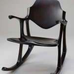 2015 ロッキングチェアー（欅拭漆）　66x56x84