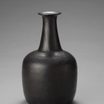 2008 黒磁花瓶　30.5×18.5×18.5