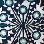 2006 藍夾絞布　タンポポ　400×118