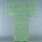 2006 浅緑地花倉織着物