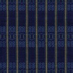 2007 藍地緯絣花織着物