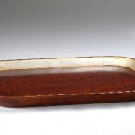 2013 栃拭漆縁銀すみまる盆　6×61×44