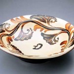 2005 鉄絵草文皿　 49×49×13