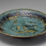 2009 緑釉指描大皿　11×57×57