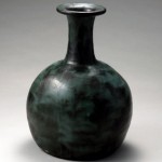 2007 銅彩扁壷　34×25×22.5