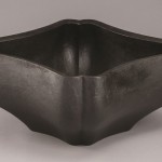 2014 欅石目塗すみ入鉢　15.5×32×32