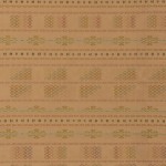 2008 サーモンベージュ首里花織着物「パズル」　部分