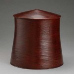 2009 欅朱漆蓋物　28.5×28×28