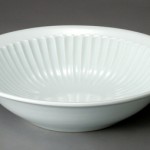 2015 白磁鎬手大鉢　４２×４２×１１