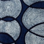 2013 藍染絞布　青の木　２２０×１１９