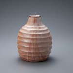 2012 志野しのぎ花入　24．4×19．6×19．6