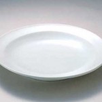 2005 白磁皿　 40.5×6