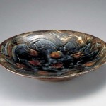 2008 呉須飴指描大皿　11．5×59