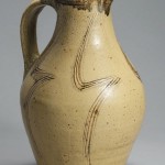 2014 黄釉櫛目水注　45X39X37