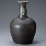 2012 黒磁花瓶　33×21×21