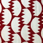 2006 鋸文型染布　380×90