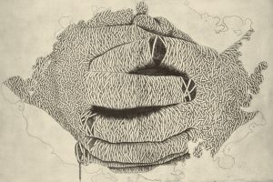 銅版（95 x 128cm）垂涎